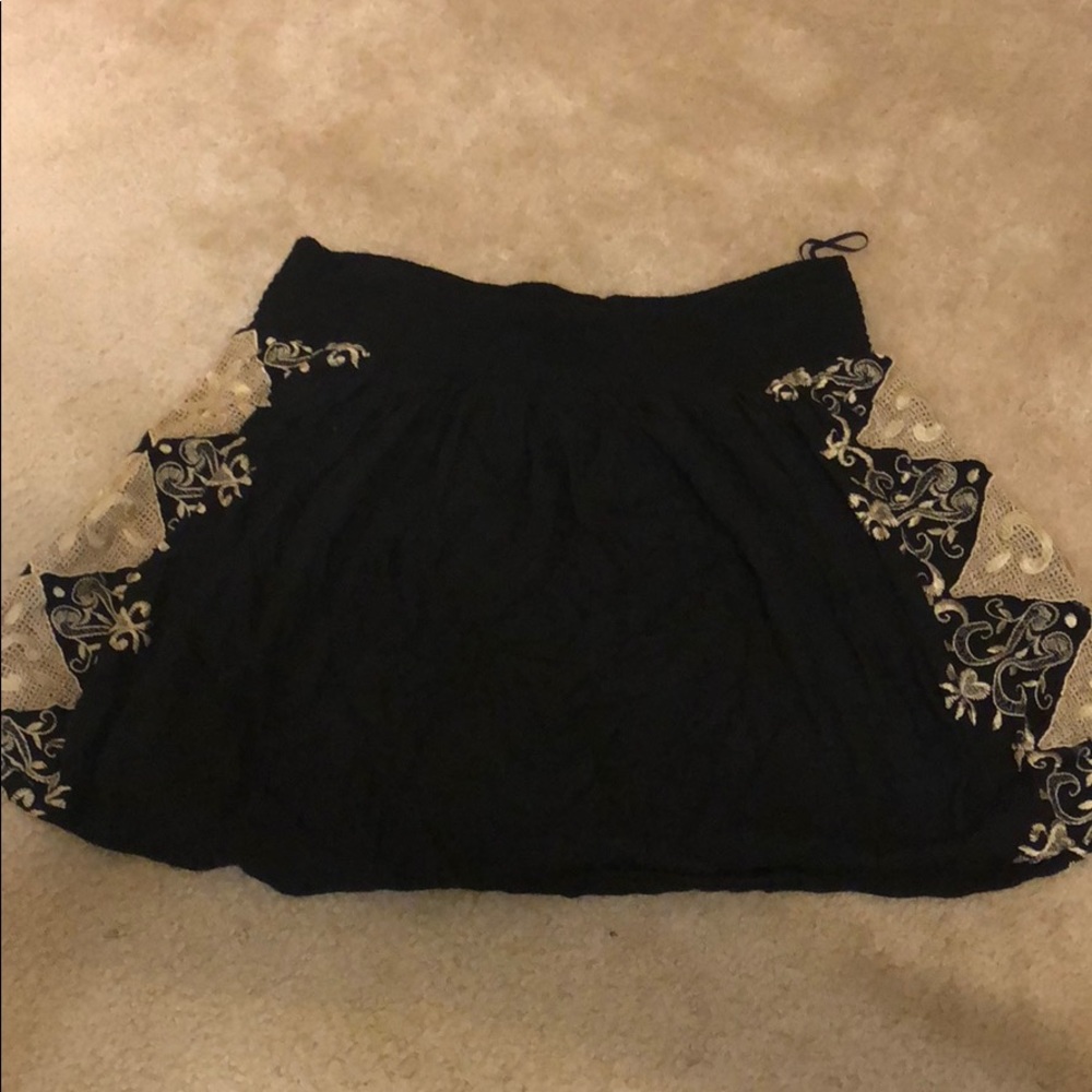 Lucky Brand embroidered skirt.